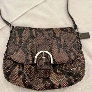 Coach Snake Skin Crossbody Purse